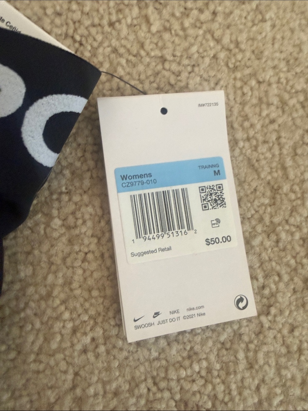 Nike Black Girls' Pro Logo Compression Leggings - Picture 2 of 2